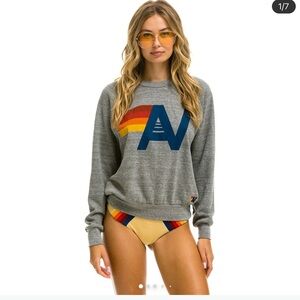NWT Aviator Nation Logo Sweatshirt - Heather Grey